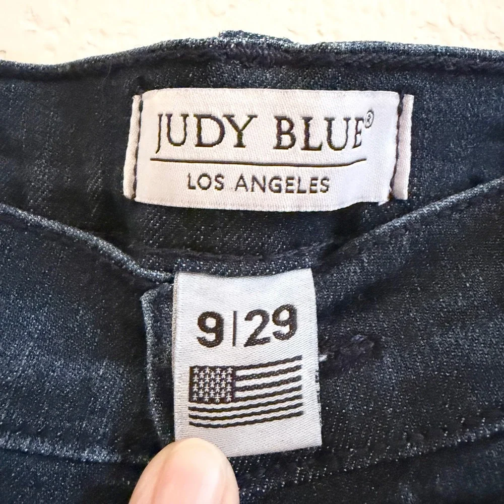 Judy Blue 8351 Dark Wash High Rise Flare Jeans Womens Size 9/29 Made in USA